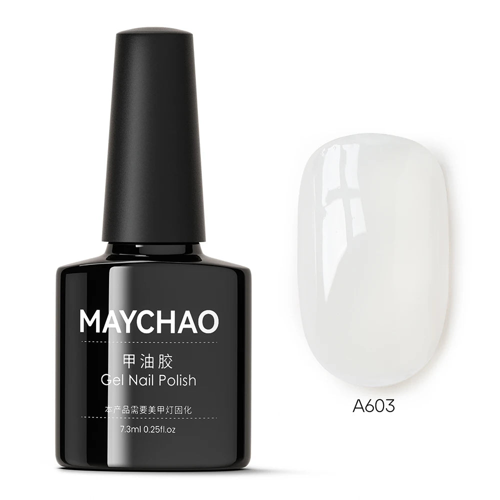 MAYCHAO 7.3ml Transparent Jelly Nude Gel Polish