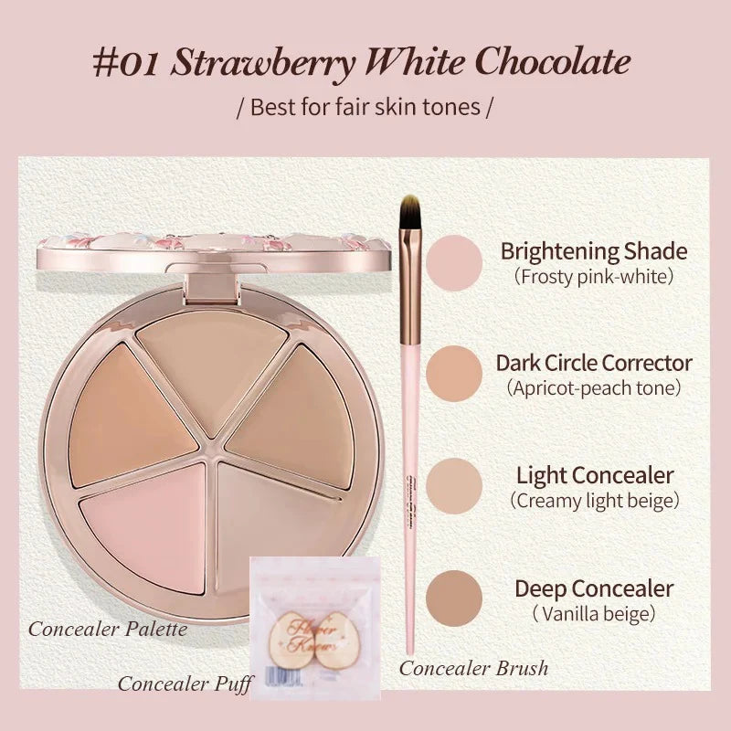 Flower Knows Sweetie Bear 4-Color Concealer Palette