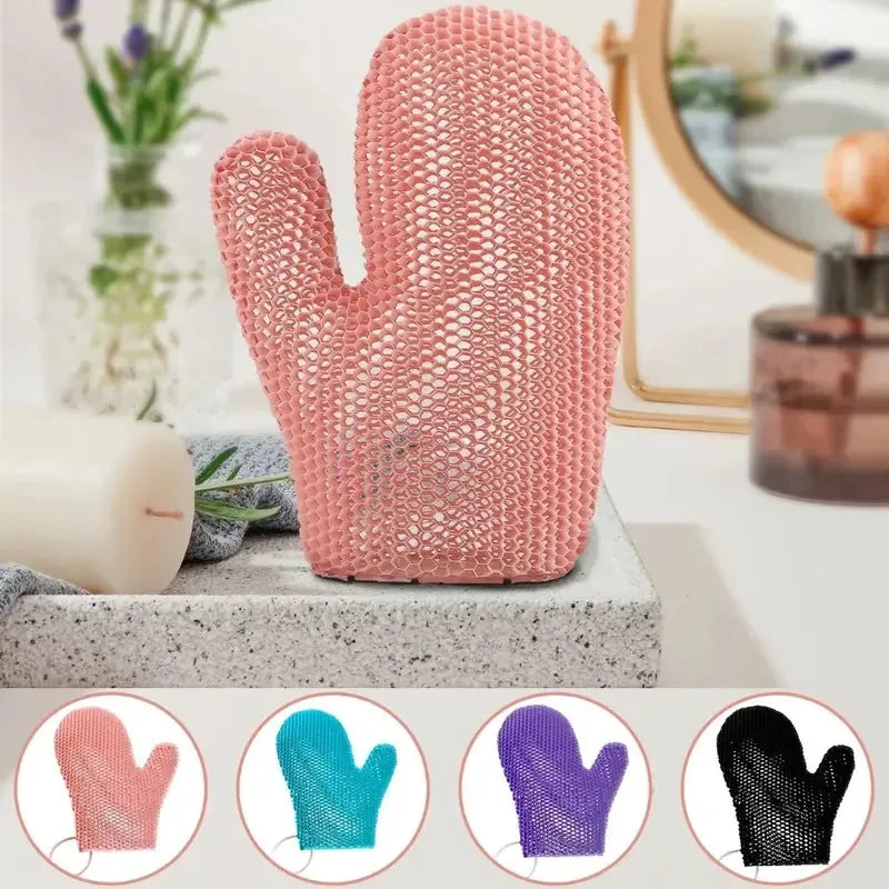 Honeycomb TPU Exfoliating Shower Glove - Quick-Drying Body Scrubber
