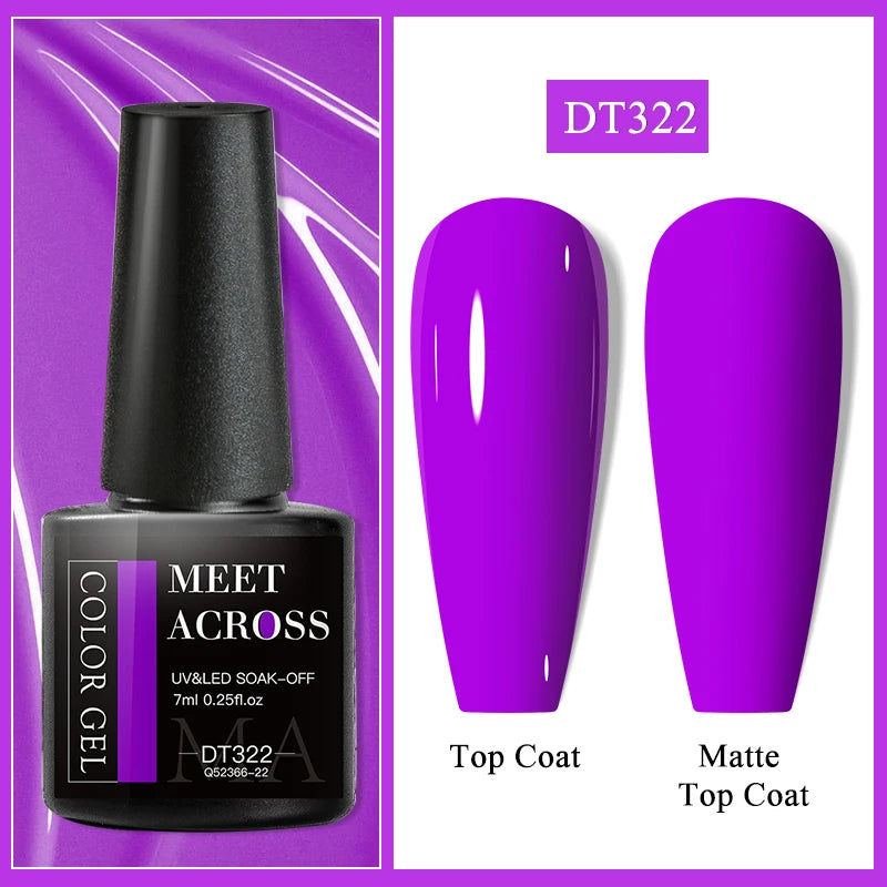 MEET ACROSS 7ml Wine Red French Gel Polish