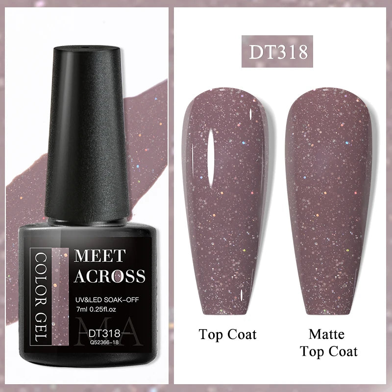 MEET ACROSS 7ml Wine Red French Gel Polish