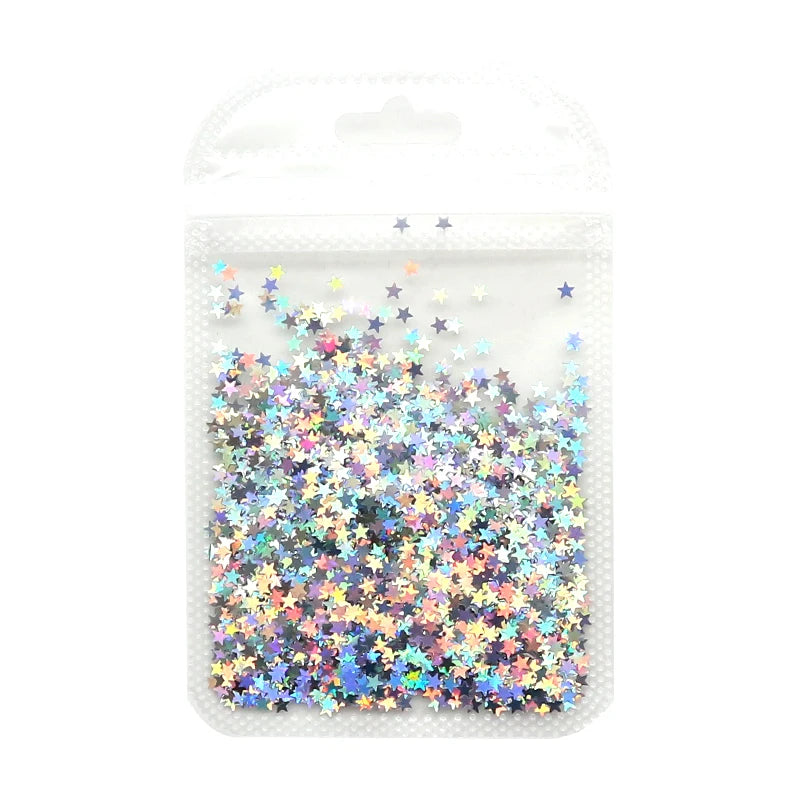 2g Holographic Nail Art Glitter - Star Butterfly Sequins Flakes