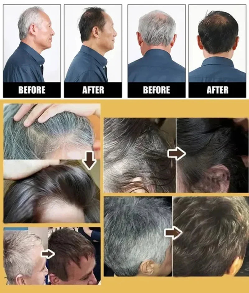 Herbal Hair Dye Shampoo Sachets - Gray Coverage Color Care