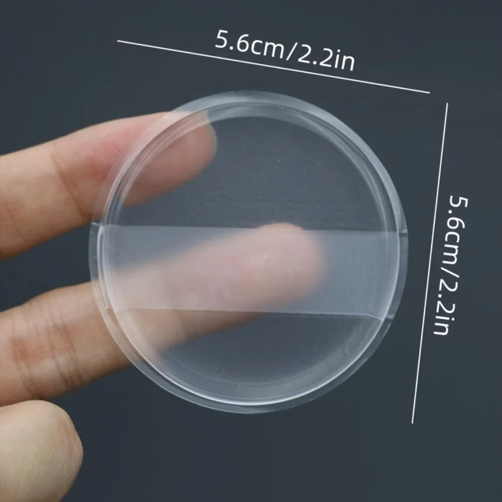 Reusable Transparent Silicone Makeup Sponge - Non-Absorbent Beauty Tool