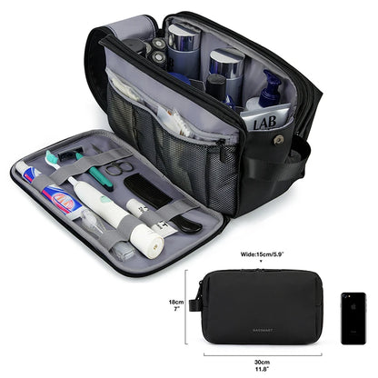 BAGSMART Waterproof Travel Cosmetic Bag - Lightweight Dopp Kit
