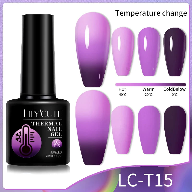 LILYCUTE 7ml Thermal Color-Changing Gel Nail Polish