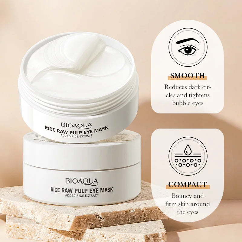 BIOAQUA White Rice Collagen Eye Mask - 60-Piece Eye Patch Box