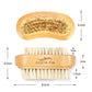 Double-Sided Wooden Nail Cleaning Brush - Manicure Pedicure Scrubber