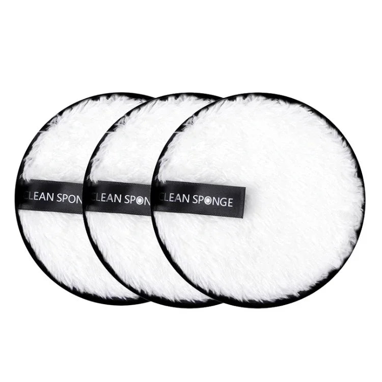 3-Piece Reusable Microfiber Makeup Remover Pad Set