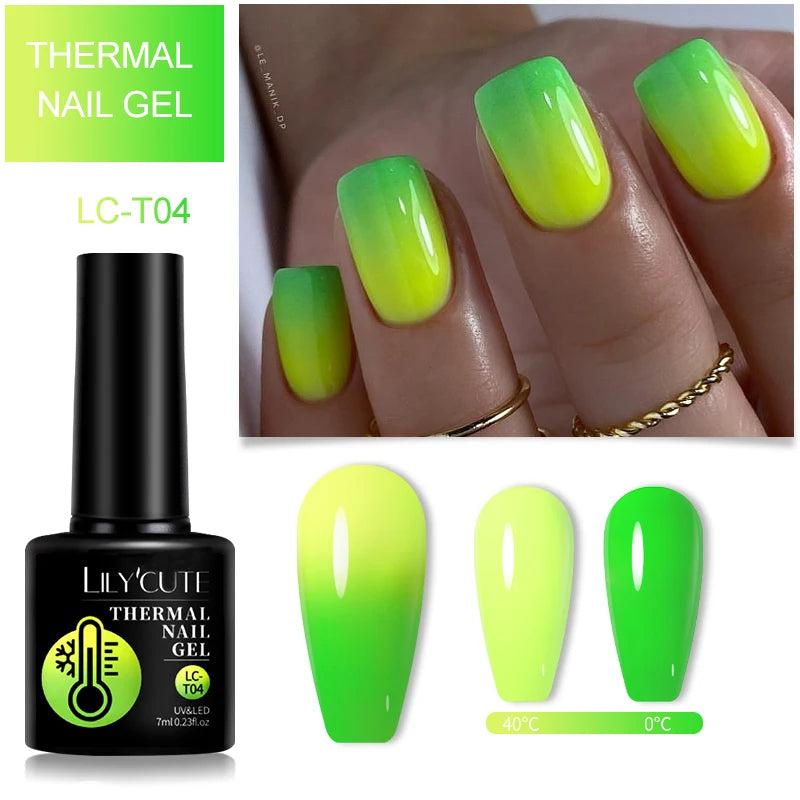 LILYCUTE 7ml Thermal Color-Changing Gel Nail Polish