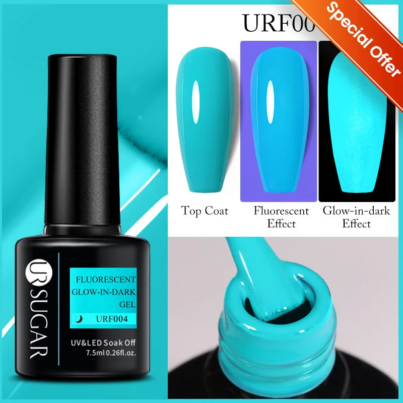 UR SUGAR 7.5ml Reflective Glitter Pink Sequin Gel Polish