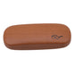 Wood Grain Hard Reading Glasses Case - PU Leather Eyeglass Box