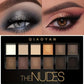 12-Color Natural Nudes Eyeshadow Palette - Matte Shimmer Makeup