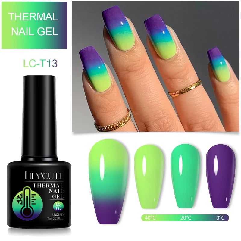 LILYCUTE 7ml Thermal Color-Changing Gel Nail Polish