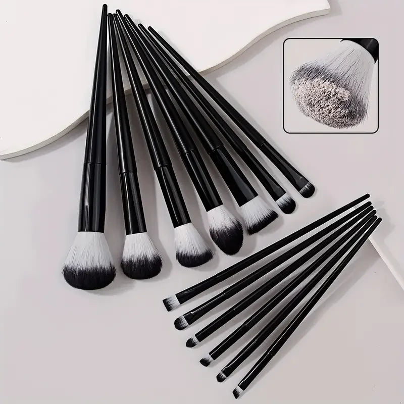 13-Piece Soft Makeup Brush Set - Foundation Blush and Eye Tools