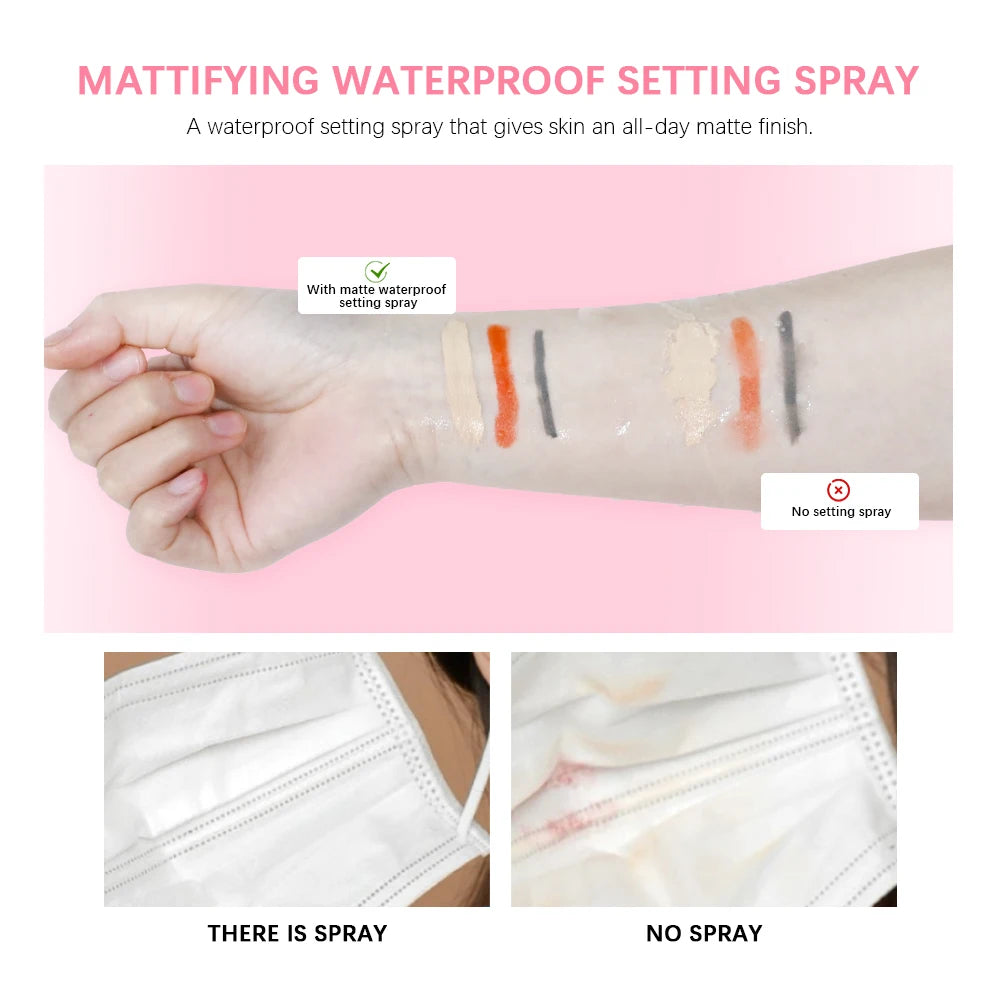 Mattifying Waterproof Makeup Setting Spray - Oil Control Finish