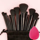 13-Piece Soft Makeup Brush Set - Foundation Blush and Eye Tools