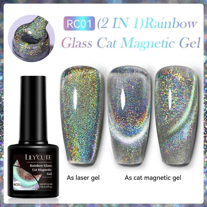 LILYCUTE 5ml Metallic Painting Liner Gel - Gold Silver Nail Art