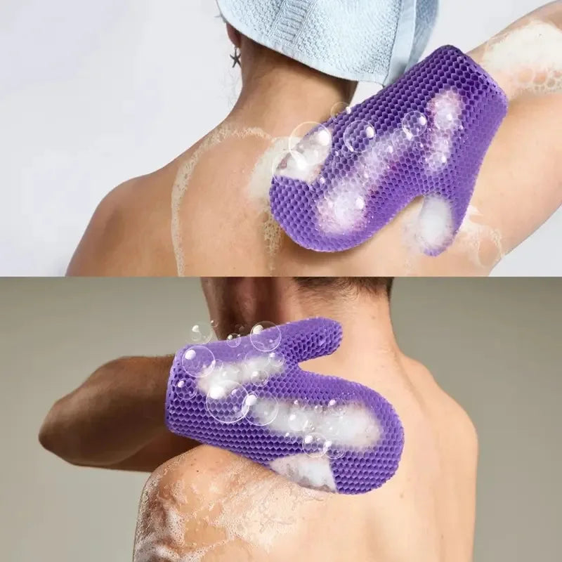 Honeycomb TPU Exfoliating Shower Glove - Quick-Drying Body Scrubber