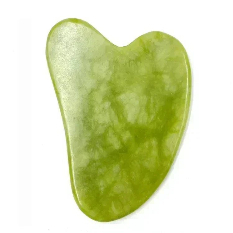 Natural Jade Roller and Gua Sha Set - Face Neck Body Massager