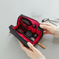 Waterproof Korean Style Cosmetic Pouch - Solid Color Travel Organizer
