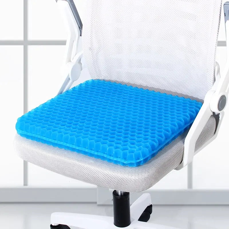 Honeycomb Gel Seat Cushion - Breathable Pressure Relief Chair Pad