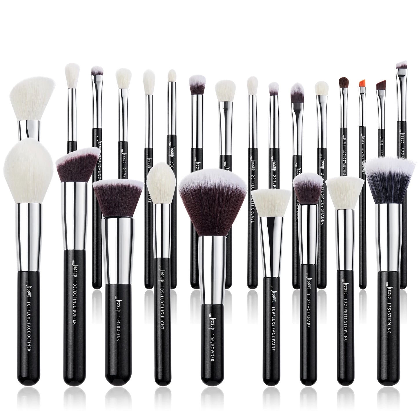 Jessup 25-Piece Makeup Brush Set - Goat and Synthetic T175