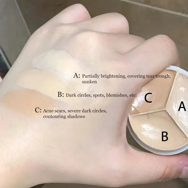 3-Color Cream Concealer Palette