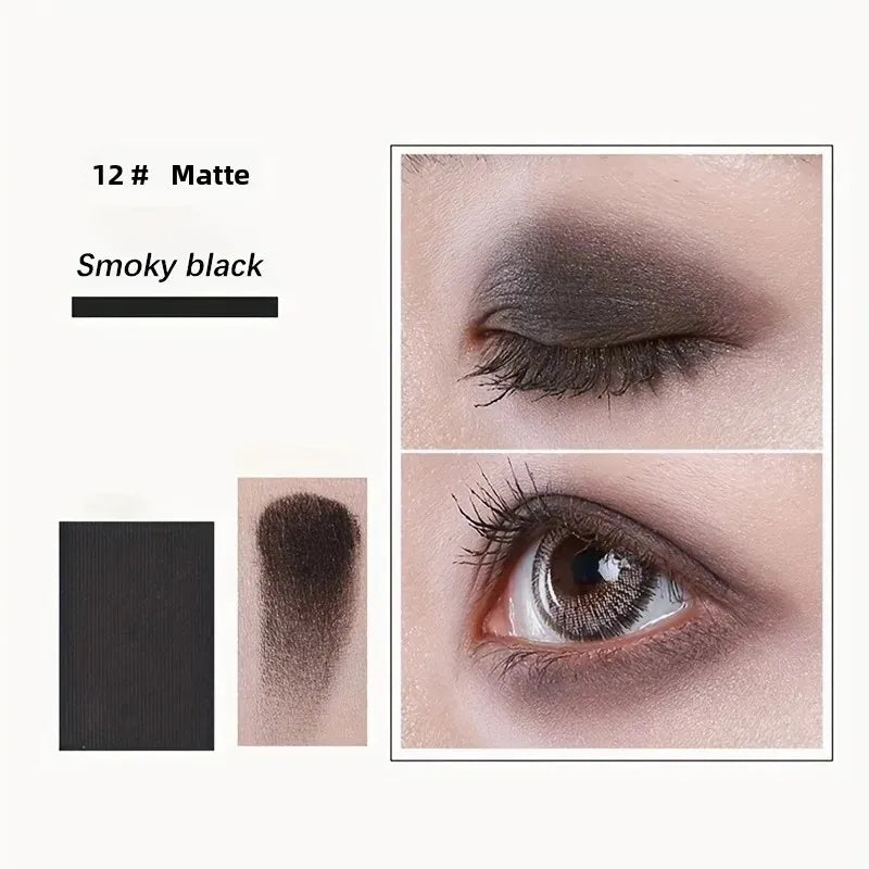 12-Color Natural Nudes Eyeshadow Palette - Matte Shimmer Makeup