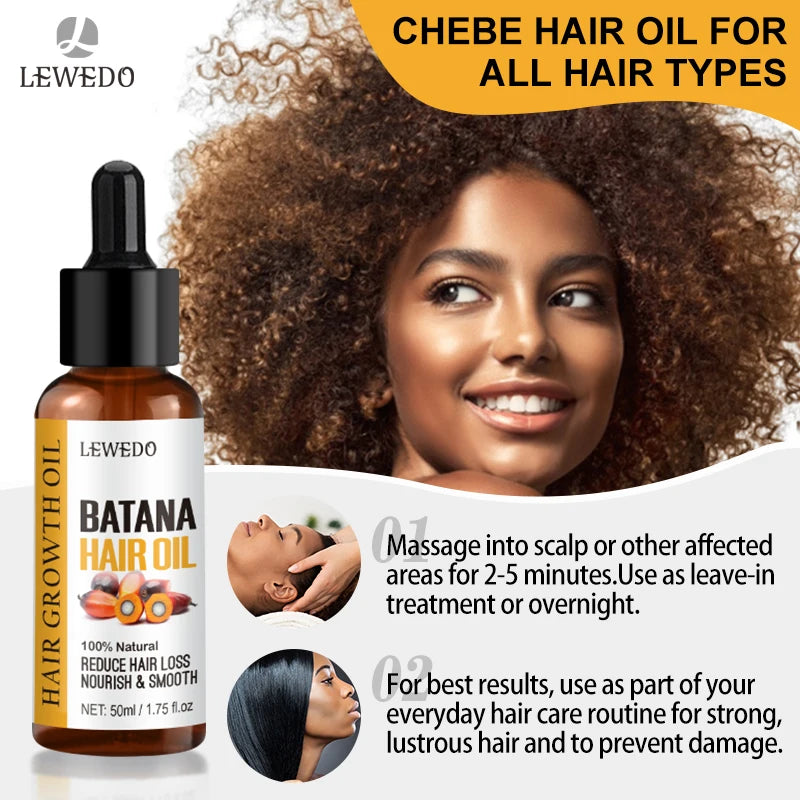 Lewedo Batana Hair Oil - Nourishing Shine Care for Men and Women