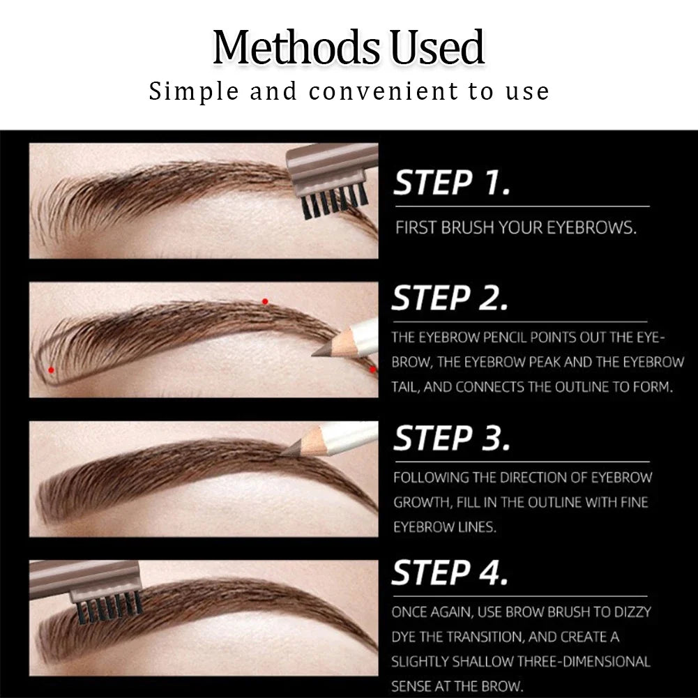 Long-Lasting Brown Eyebrow Pencil