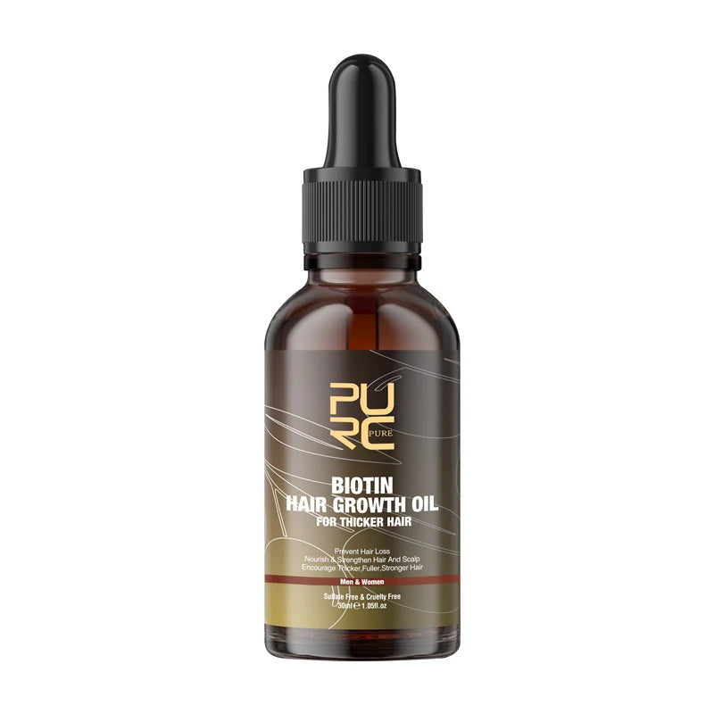 PURC Biotin Hair Care Set - Shampoo Conditioner and Growth Oil