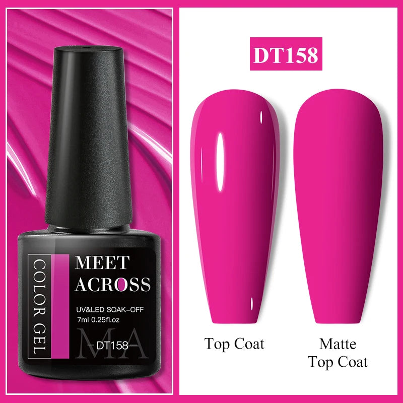MEET ACROSS 7ml Wine Red French Gel Polish