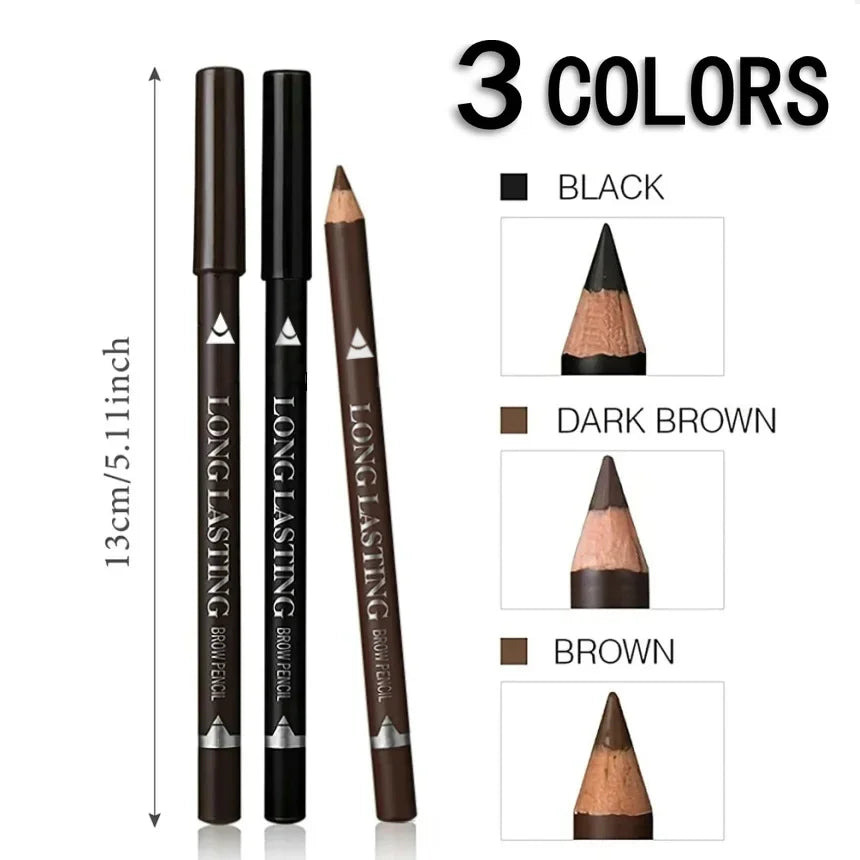 6/12-Piece Waterproof Eyebrow Pencil Set