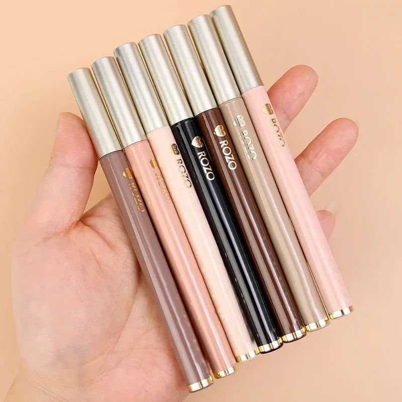 7-Color Glitter Eyeliner Pencil Set - Champagne Gold Eye Makeup
