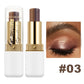 Double-Color Glitter Eyeshadow Stick - Waterproof Metallic Eye Makeup