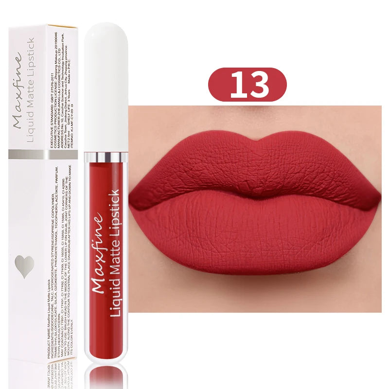 Matte Liquid Lipstick - Waterproof Velvet Lip Glaze