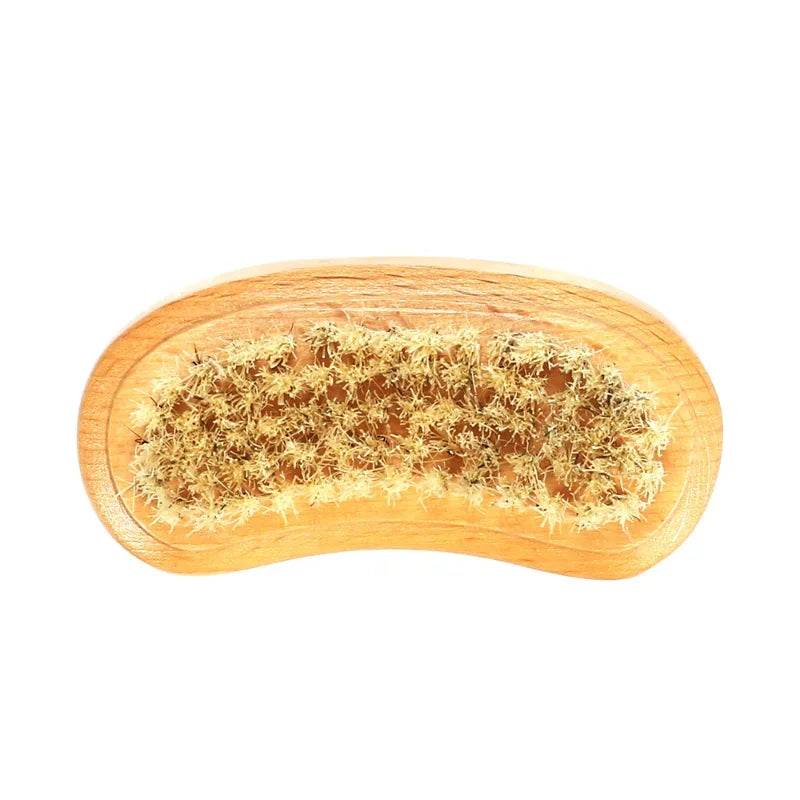 Double-Sided Wooden Nail Cleaning Brush - Manicure Pedicure Scrubber