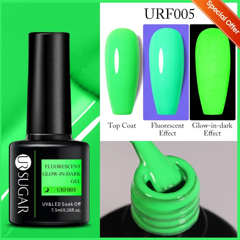 UR SUGAR 7.5ml Reflective Glitter Pink Sequin Gel Polish