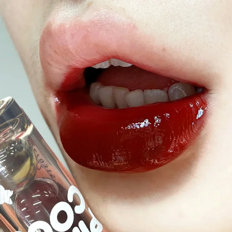 Mirror Glass Dark Red Lip Tint - Non-Stick Liquid Lip Glaze