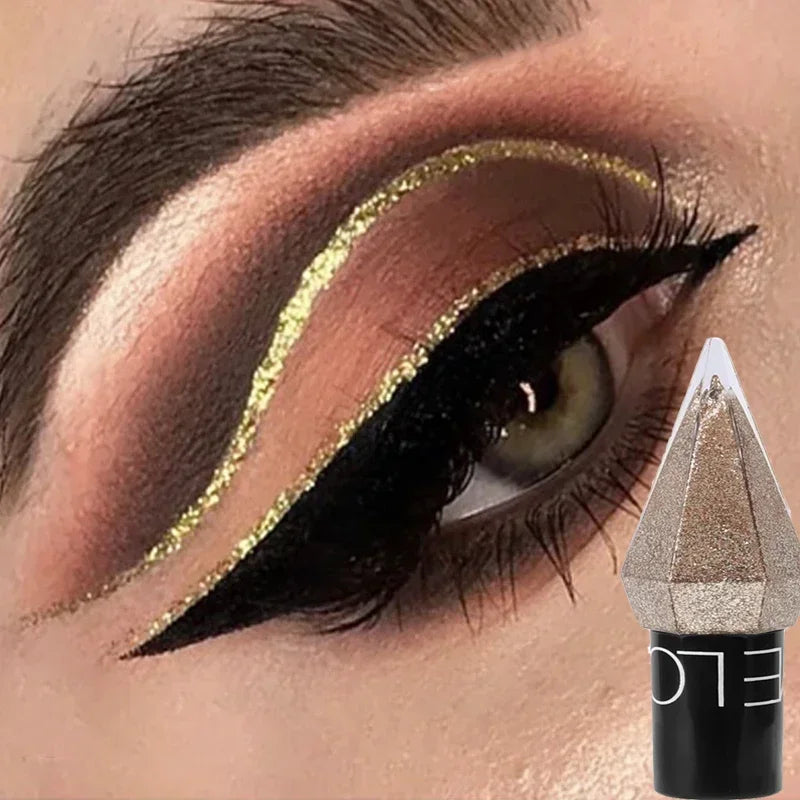 Diamond Glitter Liquid Eyeshadow Eyeliner - Rose Gold Korean Makeup