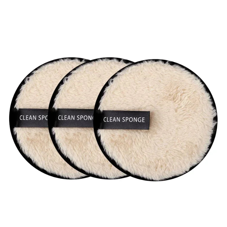 3-Piece Reusable Microfiber Makeup Remover Pad Set