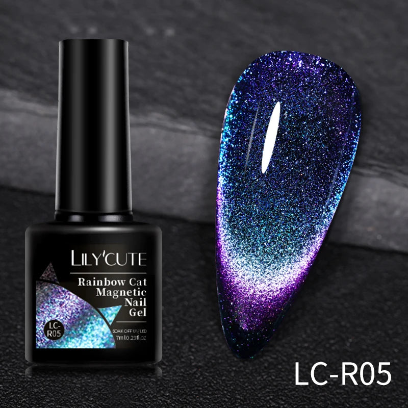 LILYCUTE 7ml 9D Cat Eye Magnetic Gel Polish