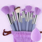 13-Piece Soft Makeup Brush Set - Foundation Blush and Eye Tools