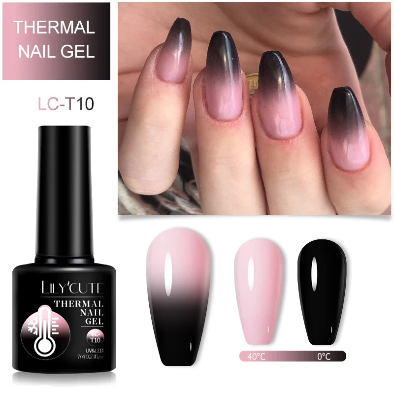 LILYCUTE 7ml Thermal Color-Changing Gel Nail Polish