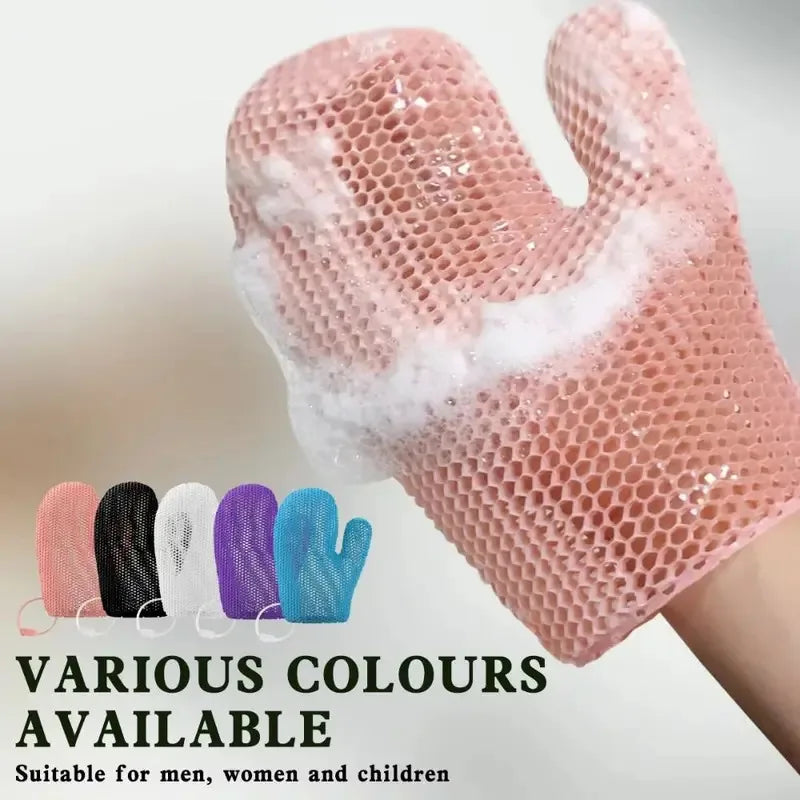 Honeycomb TPU Exfoliating Shower Glove - Quick-Drying Body Scrubber