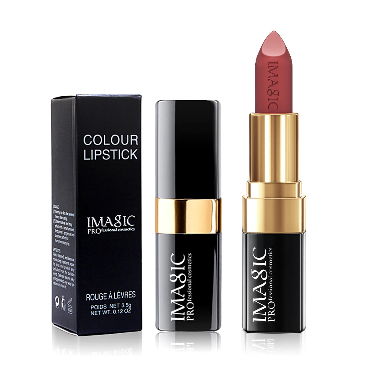 IMAGIC 12-Color Matte Velvet Lipstick Set - Nude Rouge Collection