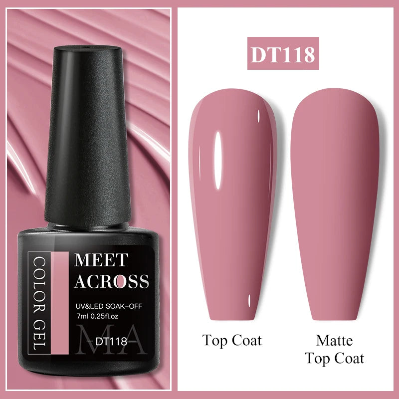 MEET ACROSS 7ml Wine Red French Gel Polish