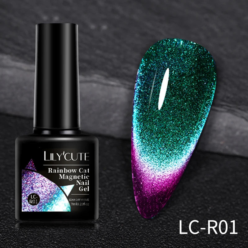 LILYCUTE 7ml 9D Cat Eye Magnetic Gel Polish