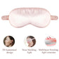 Soft Silk Sleep Mask - 100% Blackout Adjustable Eye Cover